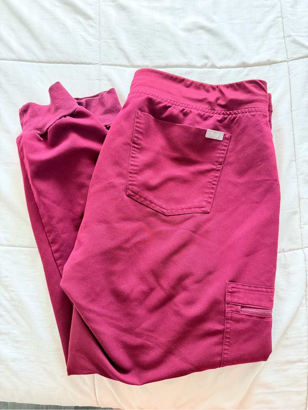 Maroon Women Figs Scrub bottoms